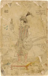 Keiser Jahangir holder en kule, tidlig på 1700-tallet.