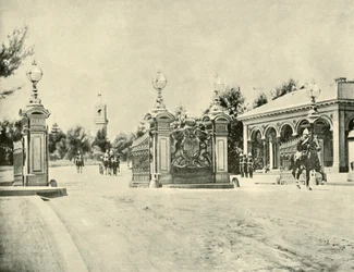 Inngang til Government House, Melbourne, 1901.