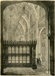 Inngang til kong Henry VIIs kapell, 1881.