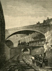Inngang til Clerkenwell Tunnel fra Farringdon Street, c1876.