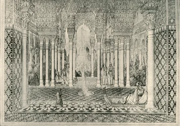 Inngang til Lions Court, 1800-tallet, 1907.