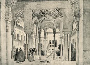 Inngang til Lions Court, c1830, 1907.