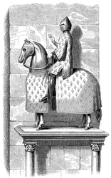 Rytterstatue av kong Philip le Bel, 1575 1849