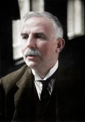 Ernest Rutherford 1871-1937, nobelprisvinnende atomfysiker, c1908.