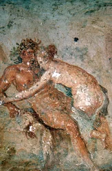 Erotiske veggmaleri, Pompeii, Italia