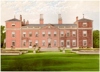 Euston Hall, Suffolk, hjemmet til hertugen av Grafton, 1880