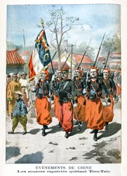 Hendelser i Kina, franske tropper forlot Tien-Tsin, 1901