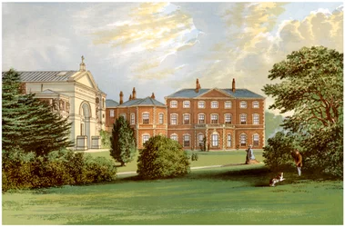 Everingham Park, Yorkshire, hjemmet til Lord Herries, c1880