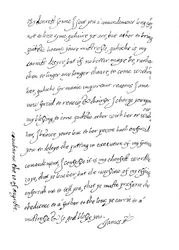 Faksimile av et brev, datert 10. august 1623, 1904