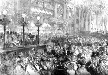 Fancy-dress ball i det nye Grand Opera House, Paris, til fordel for de fattige, 1875