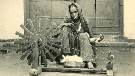 Kvinnelig spinning, Jaipur.