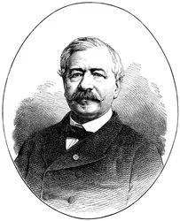 Ferdinand de Lesseps , fransk diplomat og gründer fra 1800-tallet, 1900