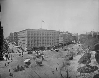 Fifth Avenue og Madison Square, New York, c1897.