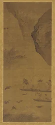 Fiske med skarv, Qing-dynastiet, 1600-tallet.