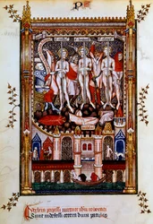Flagelering av St Denis, St Rustic og St Eleutherius, 1317