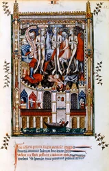 Flagelering av St Denis, St Rusticus og St Eleutherius, 1317