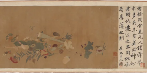 Blomster, frukt, skjell og insekter, 1368-1644.