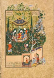 Folio fra Haft Awrang Seven Thrones, av Jami, 1550-tallet