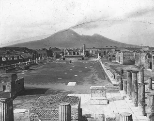 Forum, Pompeii, Italia, slutten av 1800- eller begynnelsen av 1900-tallet