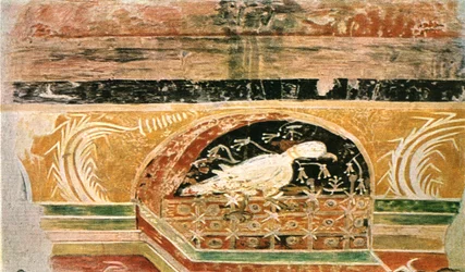 Fragment av en frise fra kirken San Martino ai Monti, Roma, Italia, 1928.