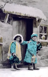 Fransk postkort, c1900