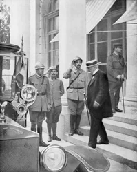 Frankrikes statsminister Georges Clemenceau i Versailles, Frankrike 3. juni 1918
