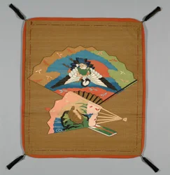 Fukusa Gift Cover, Japan, late Edo period 1789-1868 Meiji period 1868-1912, 19th century.    1205988   no       norwegian Successfully Translated  Original: Equestrian Portrait of a Noble, ca. 1775. Translat: Equestrian Portrait of a Noble, ca. 1775. 11854