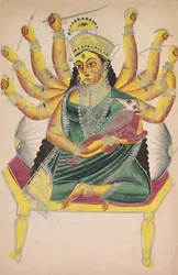 Ganesha-Janani Mor til Ganesh, 1800-tallet.