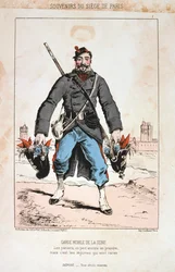 Garde Mobile de la Seine, Paris seire, 1870-1871