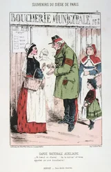 Auxiliary National Guard, beleiring av Paris, fransk-prøyssisk krig, 1870-1871.