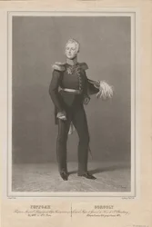 General Ivan Savvich Gorgoli, sjefen for St. Petersburg-politiet, 1822