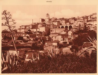 Generell utsikt over Grasse, 1930.