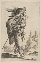 Gentleman Holding a Sword, 1629.