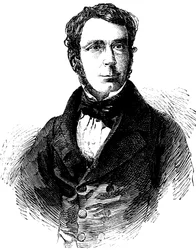 George Biddell Airy 1801-1892, engelsk astronom og geofysiker, 1858