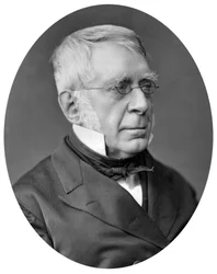 George Biddell Airy 1801-1892, engelsk astronom og geofysiker, 1877