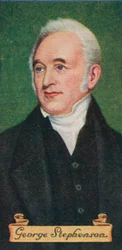 George Stephenson, hentet fra en serie sigarettkort, 1935