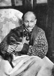 Georges Courteline , fransk dramatiker og romanforfatter, 1900