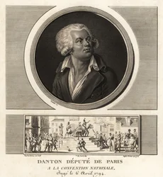 Georges Danton, representant for Paris i Nasjonalkonventet, henrettet i 1794