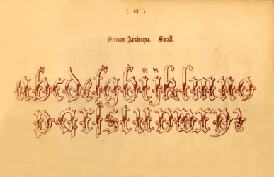 tysk arabesk. Liten, 1862