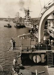 Tysk flåtebesøk i Swinoujscie, 1933.