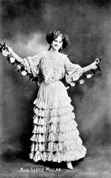 Gertie Millar 1879-1952, engelsk skuespillerinne, 1906