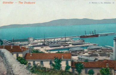 Gibraltar - The Dockyard, 1900