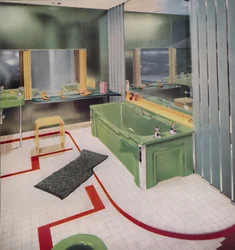 Glass og fliser i det moderne badet, 1938