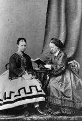 Storhertuginne Maria Alexandrovna av Russland med Anna Tyutcheva, 1864
