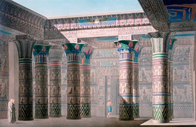 Grand Temple, Isle of Philae, Nubia, Egypt, 1800-tallet