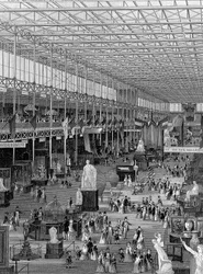 Flott utstilling i Crystal Palace, Hyde Park, London, 1851