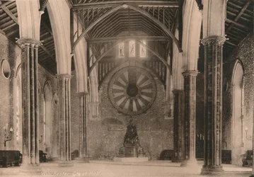Great Hall of Winchester Castle, Hampshire, tidlig på 1900-tallet