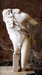 Gresk statue av en mannlig torso, 500-tallet f.Kr