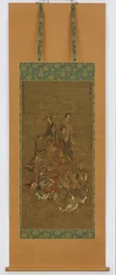 Gruppe av himmelske vesener, Nanbokucho-perioden, 1300-1400-tallet.