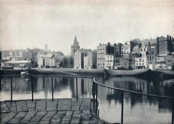 Guernsey - Den gamle havnen, 1895